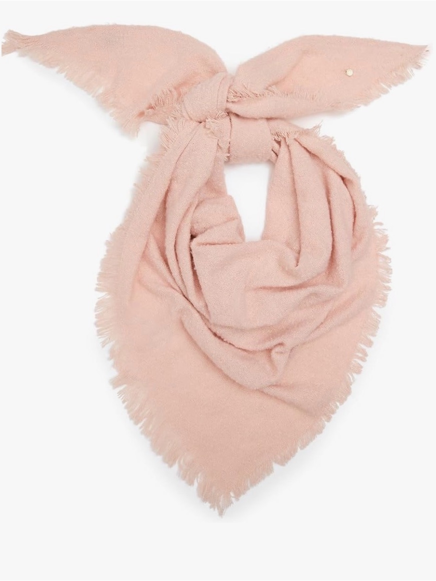 Anne Klein Boucle Triangle Scarf In Petal Pink